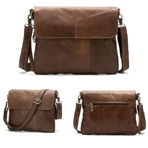 Bandolera Portafolios Hombre Crossbody Piel