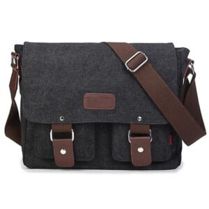 Bolso Mensajero Hombre Lona Grande Capacidad