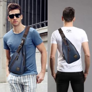 Mochila de Pecho Hombre Bolsa de Pecho y Cartera