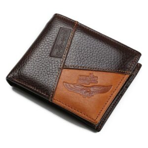 Cartera Trifold Tarjetera de Piel para Hombre