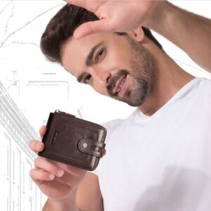 Cartera Para Hombre con Monedero y RFID Piel