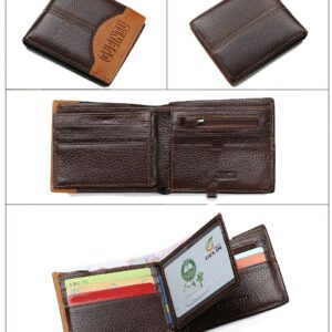 Billetera Vaquera de Piel Bifold para Hombre