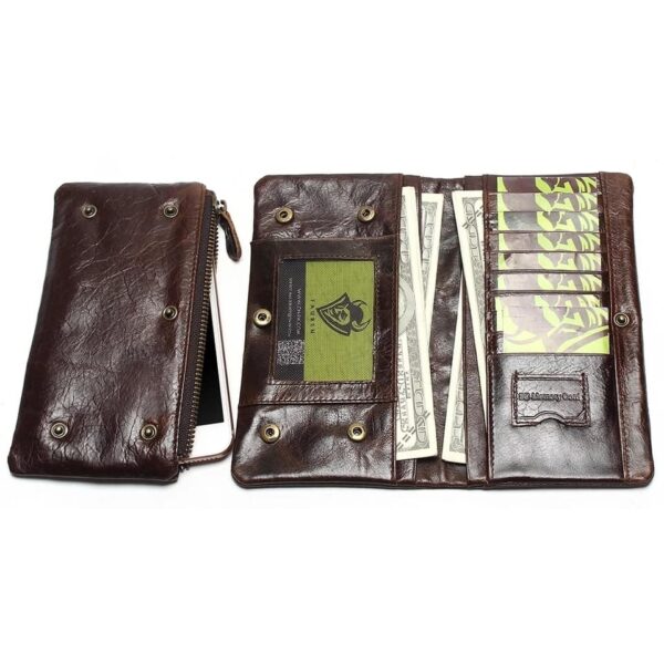 cartera tarjetero larga rfid hombre con monedero piel 39 1