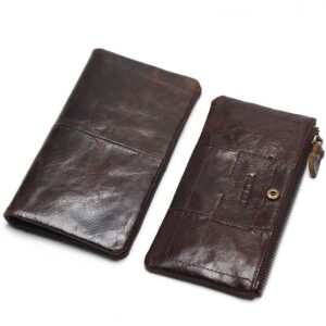 Cartera Tarjetero Hombre Vintage Larga Hombre