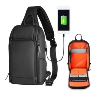 Mochila Cruzada Antirrobo USB Impermeable