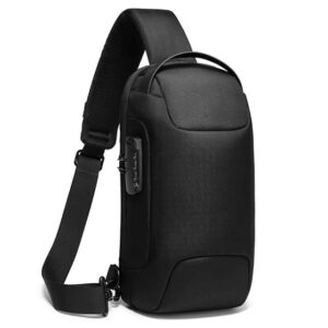 Mochila Cruzada Hombre Antirrobo Impermeable con USB