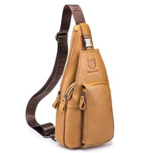 Mochila para Hombre Cruzada Cuero Genuino - Un Accesorio Práctico con Elegancia