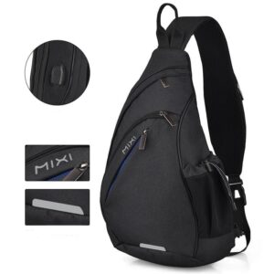 Mochila Cruzada Grande Bolsa de Pecho Hombre - Impermeable y USB